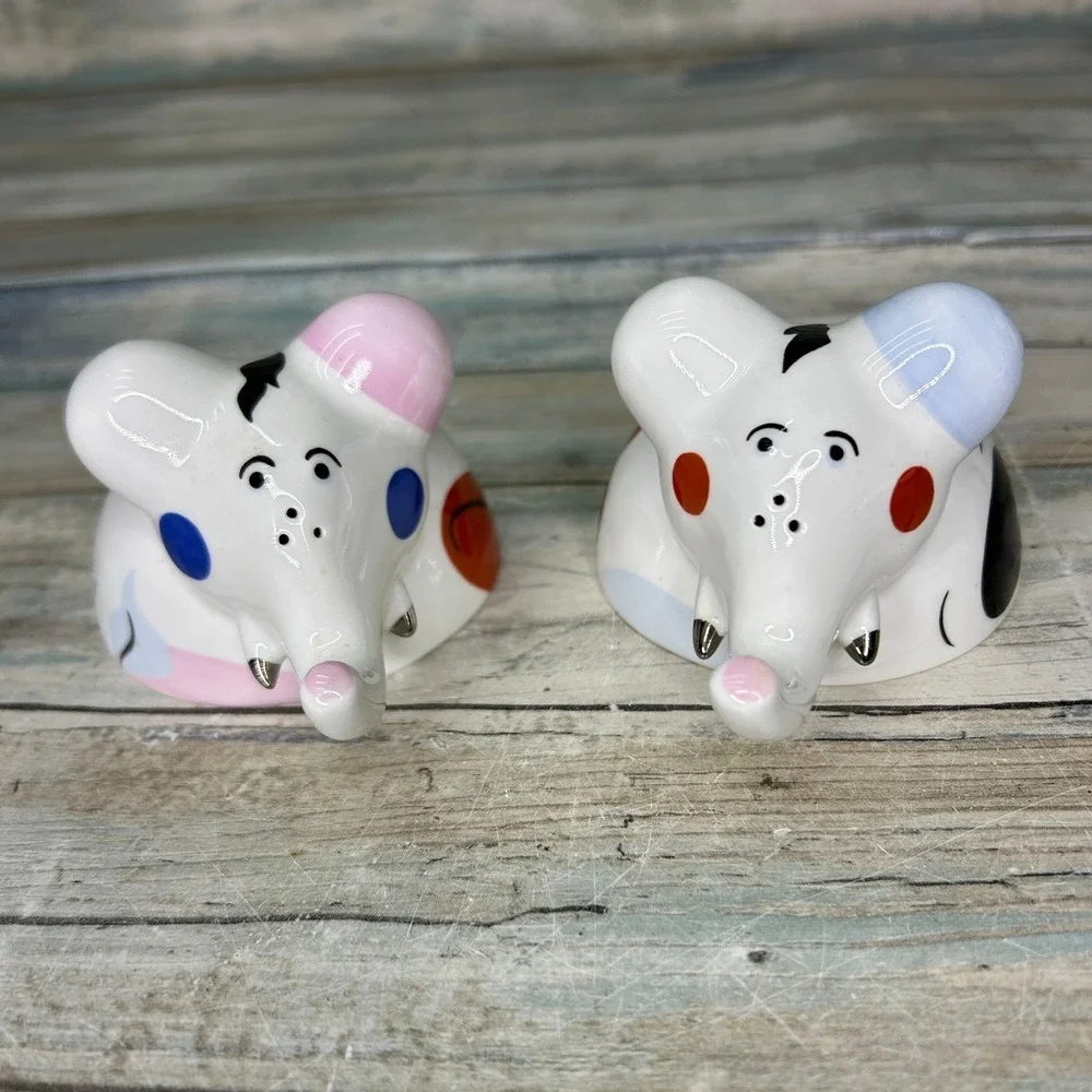 Villeroy & Boch Animal Park‎ Elephant Salt And Pepper Shakers France